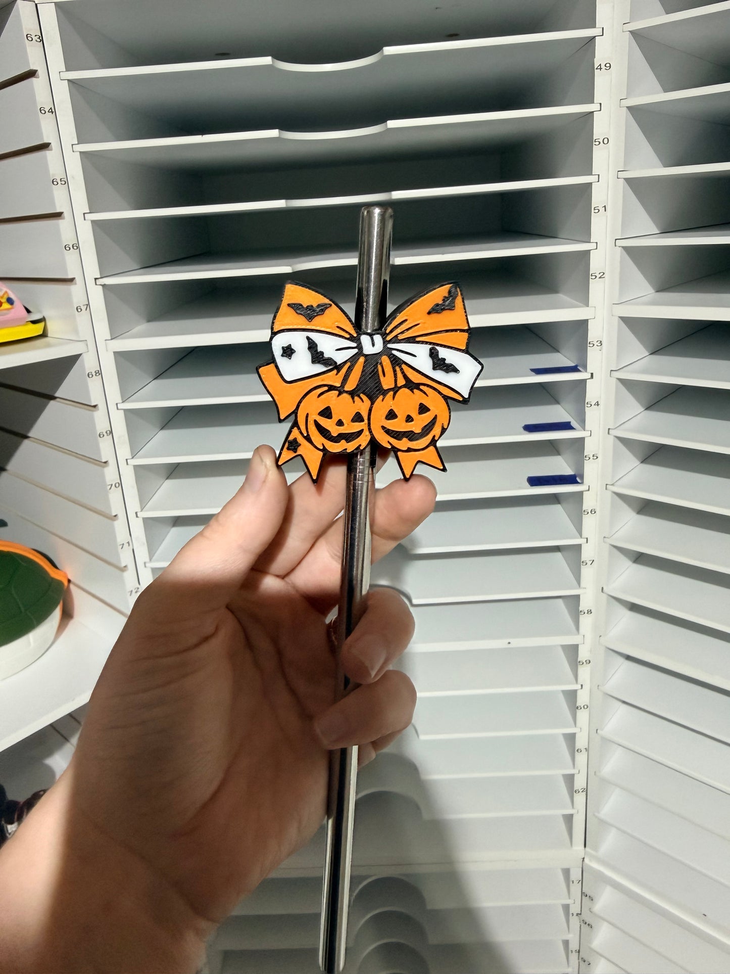 Bats & Pumpkins - Straw Topper - Fit's up to 40oz - Grab It Tuesday