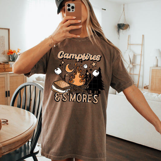 Campfires & Smores - Full Color DTF Transfer - RTS #64