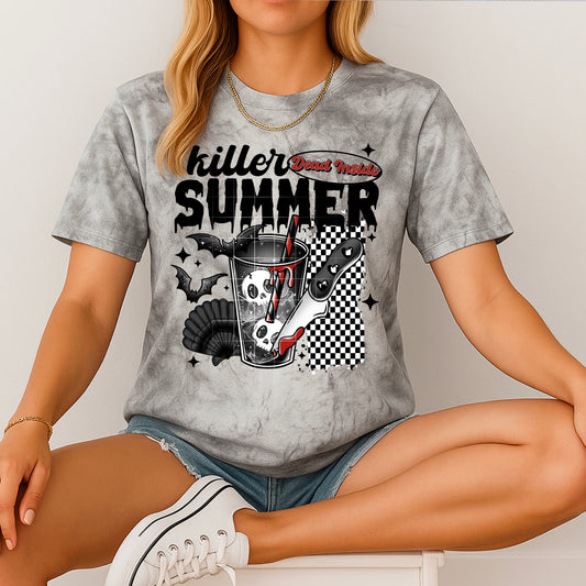 Killer Summer-Blk- Full Color DTF Transfer- RTS #37