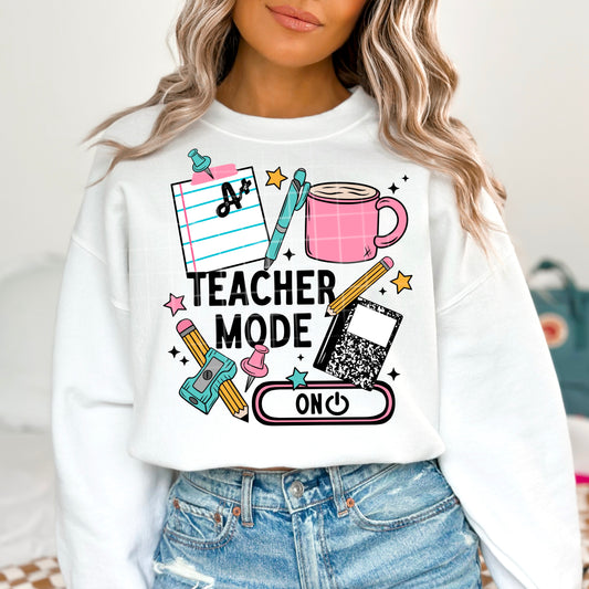 Teacher Mode On - Full Color DTF Transfer