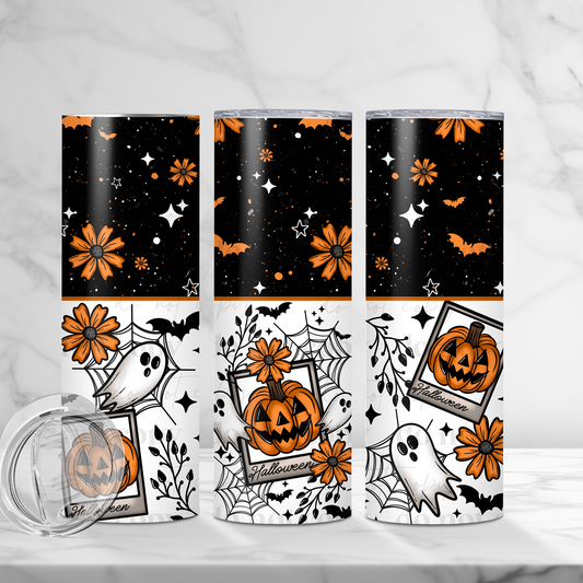 Pumpkin Ghost- 20oz TUMBLER WRAP