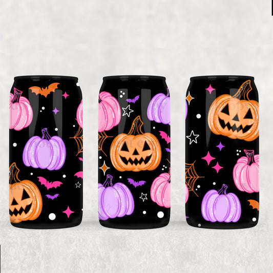 Neon Pumpkins-16 oz UVDTF Wrap -RTS