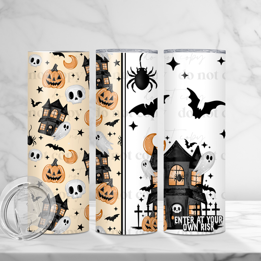 Enter at your own risk- 20oz TUMBLER WRAP