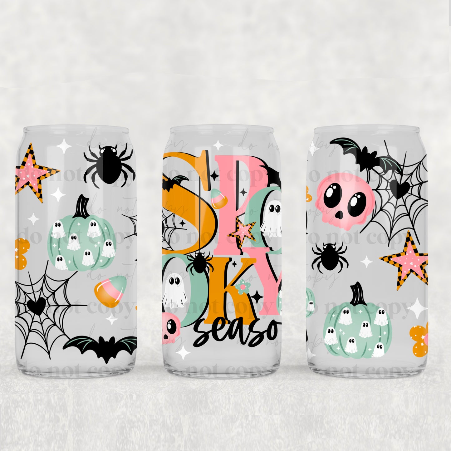Spooky Season- 16 oz UVDTF Wrap - RTS