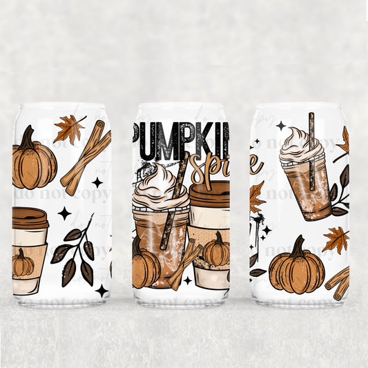 Pumpkin Spice-16 oz UVDTF Wrap -RTS