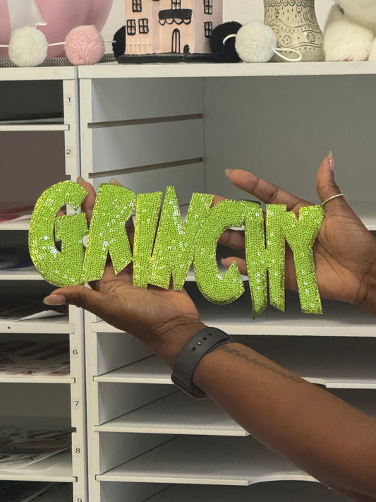 Green G's  - Sequin Patch -Friday New Releases