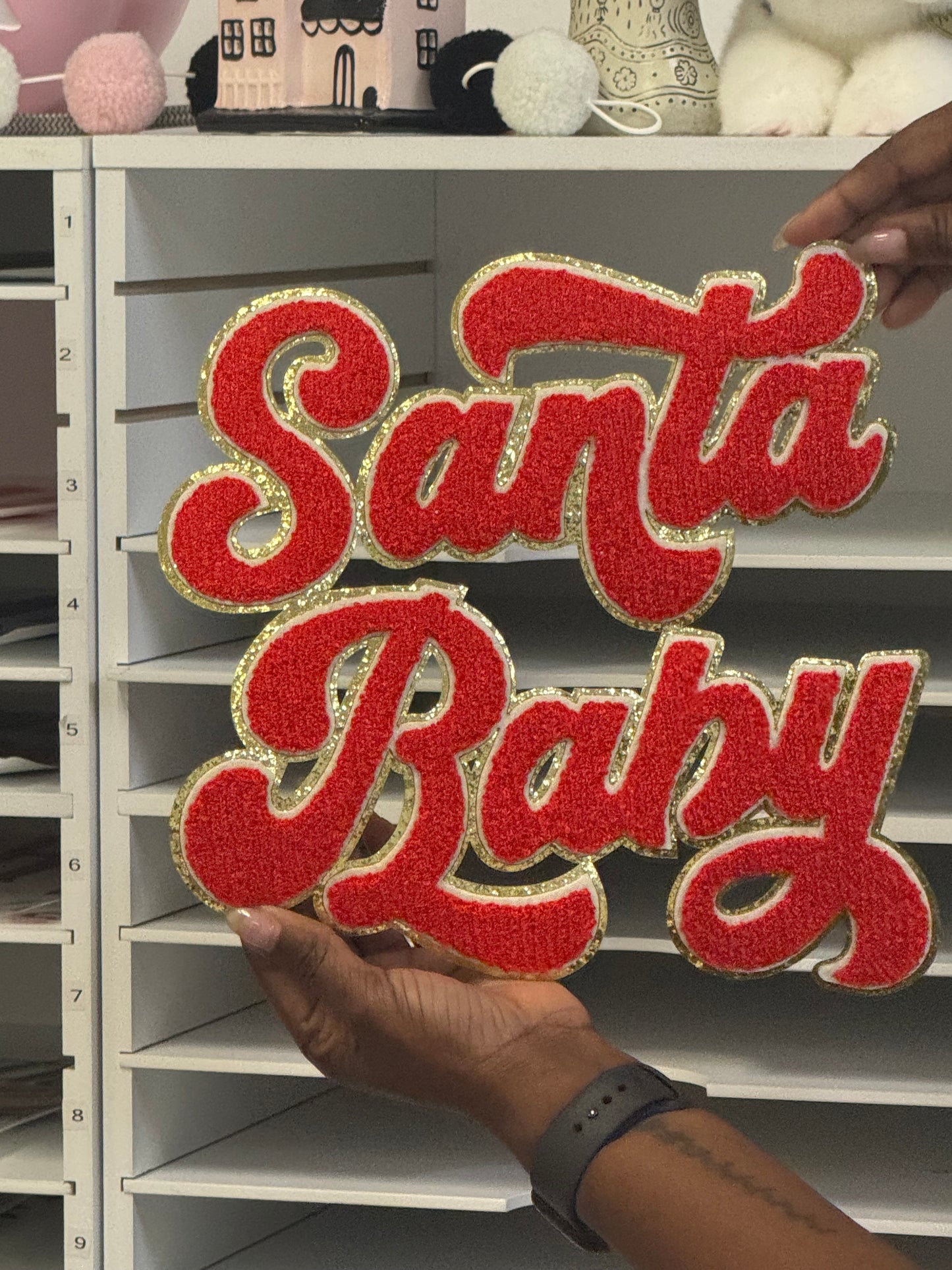 Santa Baby - Sequin Patch -Friday New Releases