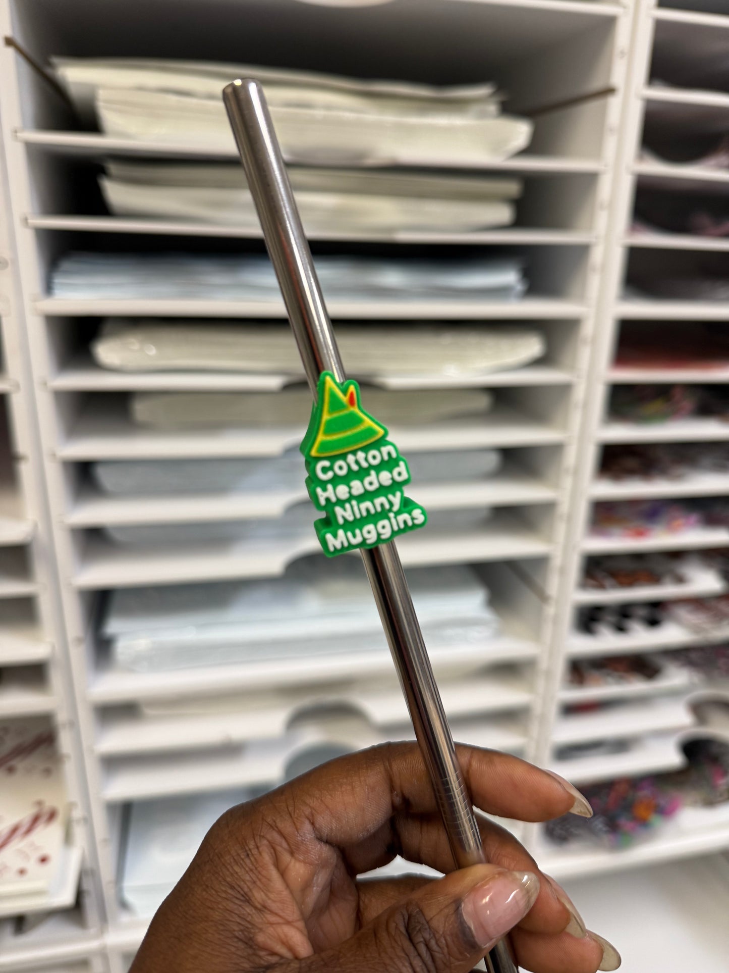 Cotton Headed- 8mm Straw Topper (Standard Straw Size) Straw Not Included