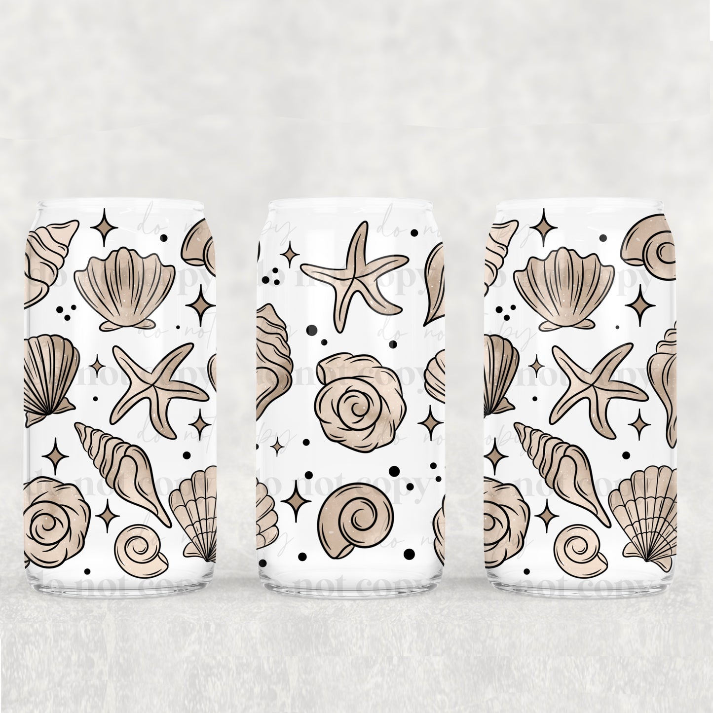 Sea Shells - UV DTF PRINT