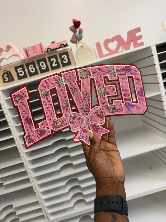 Loved- Sequin Patch -Friday New Releases