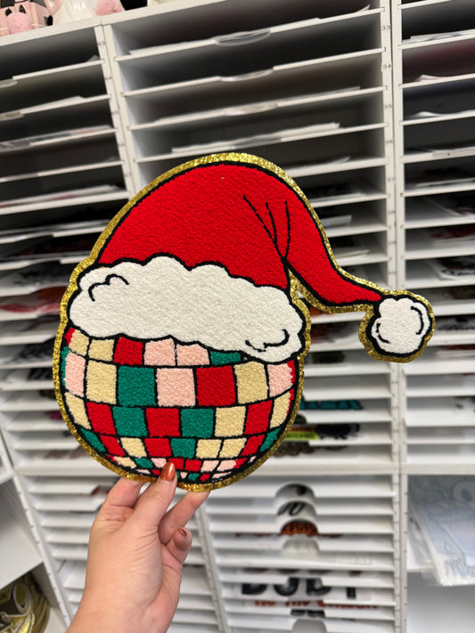 Disco Christmas - Chenille Patch - RTS