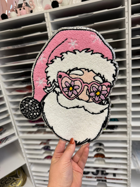 Cool Santa - Chenille Patch - RTS