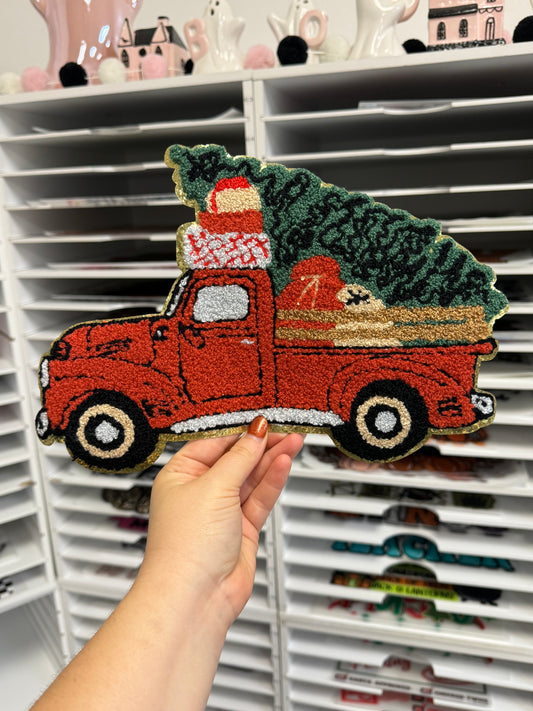 Christmas Truck- Sequin Patch - Friday New Release