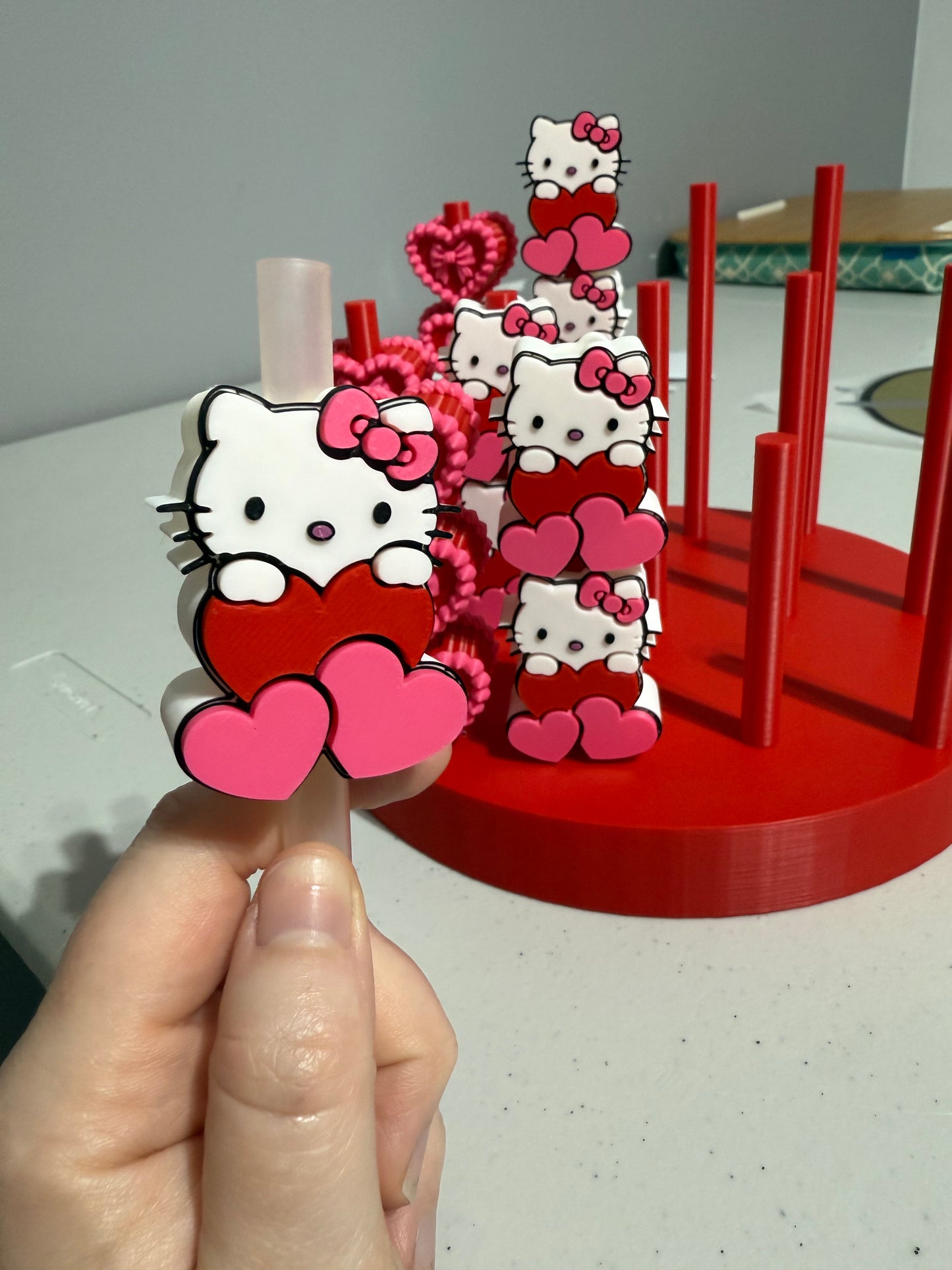 Red & Pink Hearts- Straw Topper - Fits up to 40oz- Friday New Releases