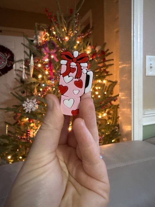 Heart Cup- Straw Topper - Fits up to 40oz- Friday New Releases