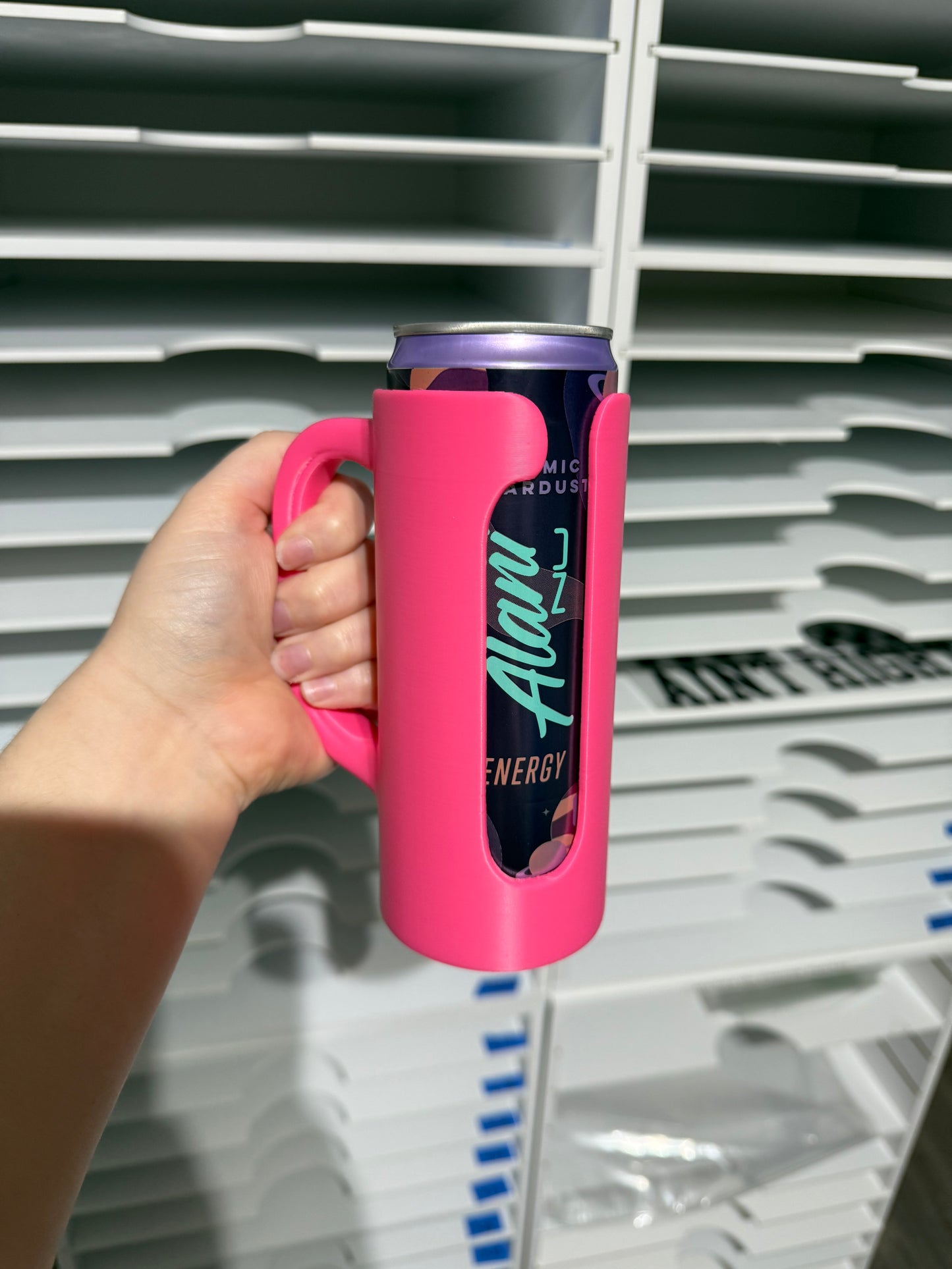 Pretty Grip Drink Holders - Pink - 12oz Can Holder With handle - RTS