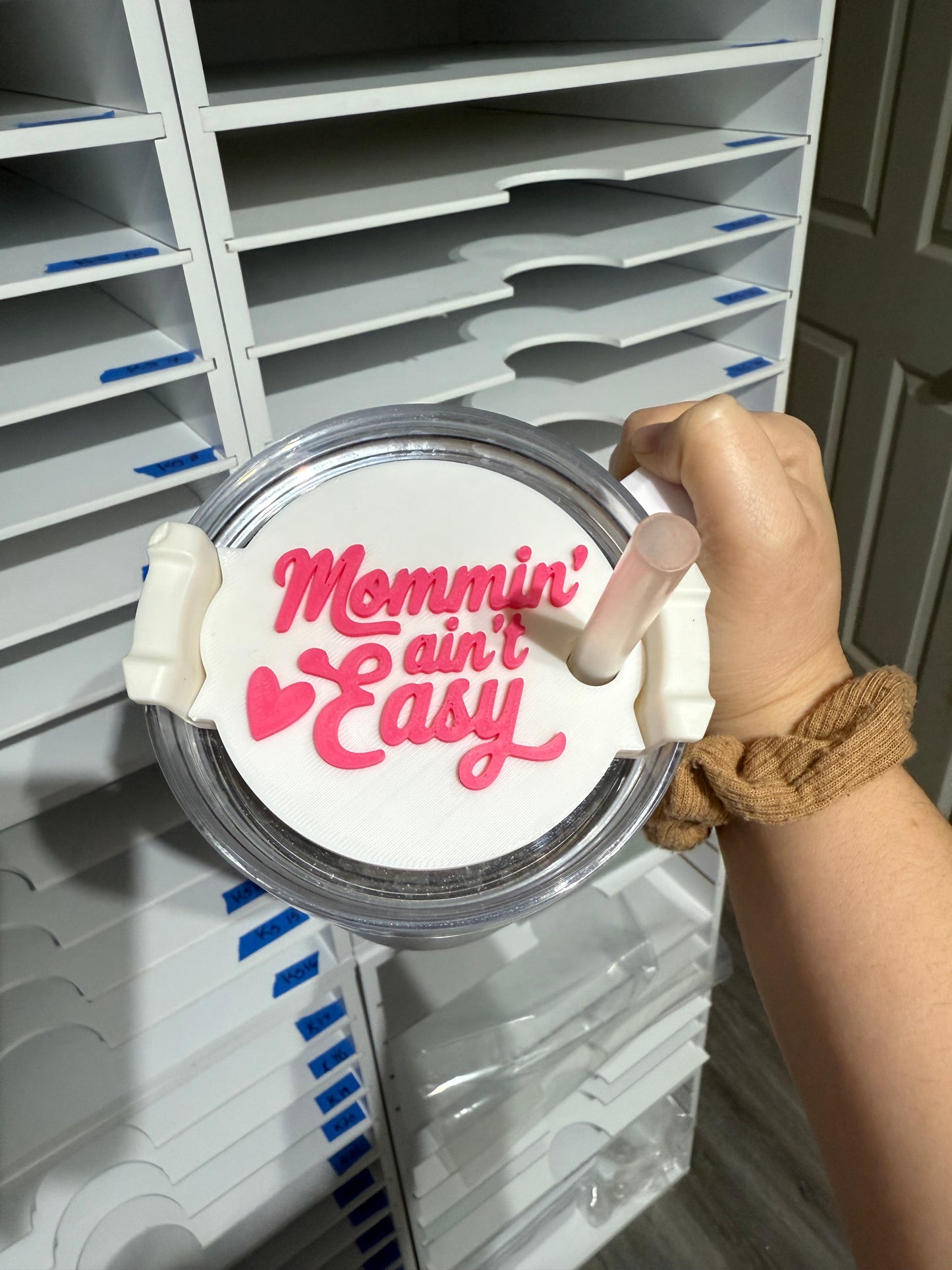 Mommin Aint Easy - Tumbler Lid Toppers - Fits 40oz Tumblers - RTS