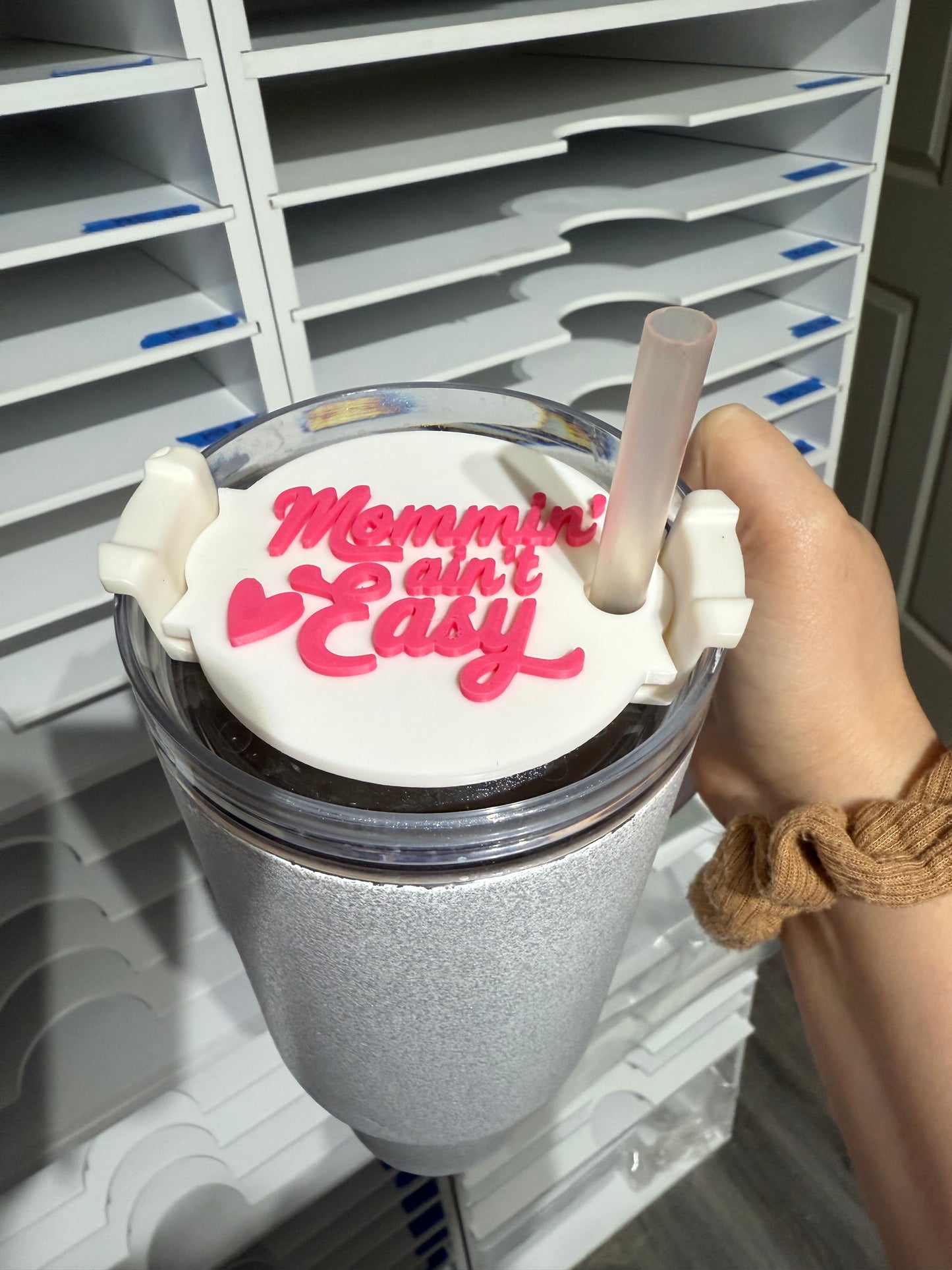 Mommin Aint Easy - Tumbler Lid Toppers - Fits 40oz Tumblers - RTS