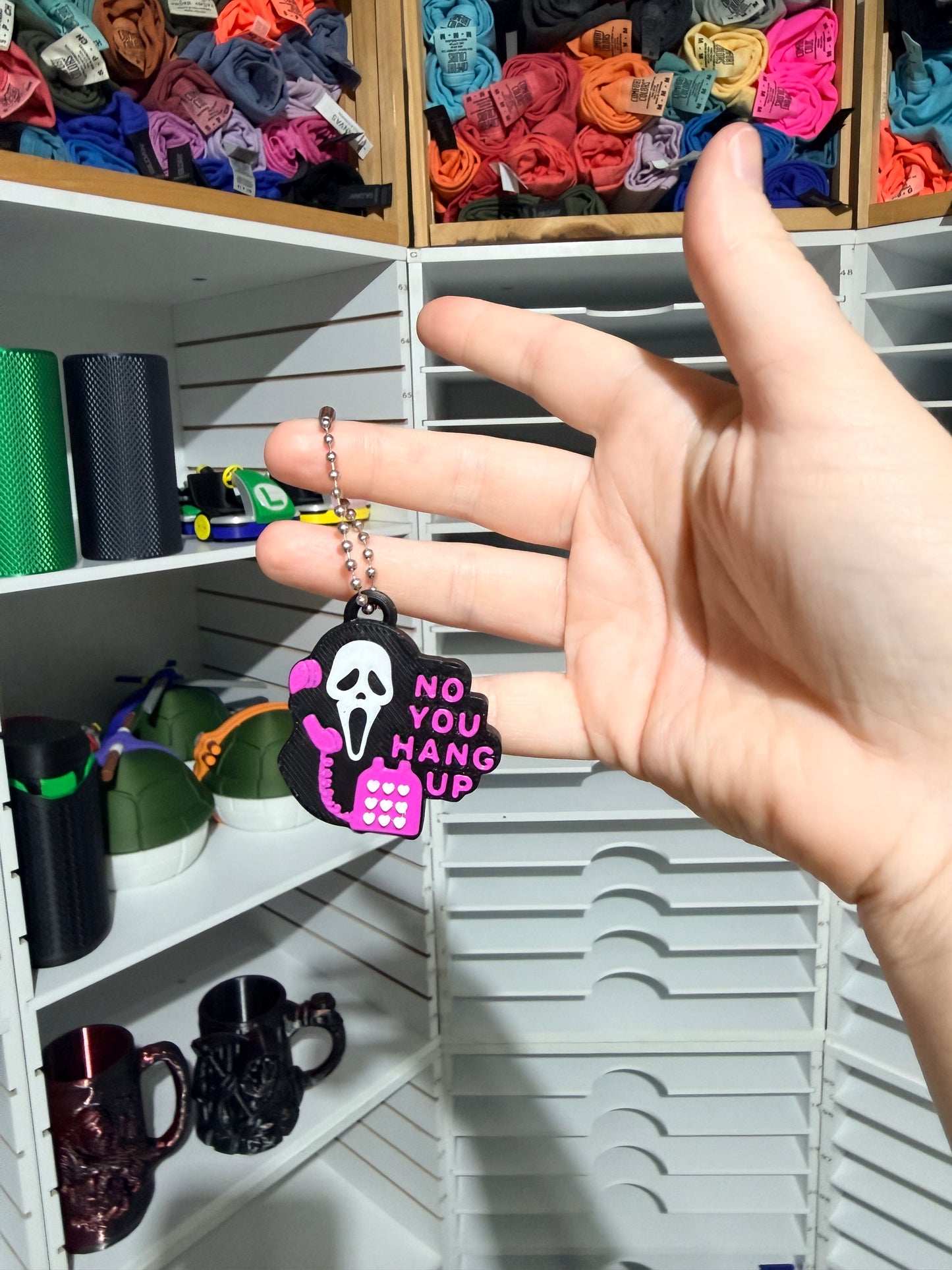 No You Hang Up - Can Tab Opener Keychain - 3D Printed - Flash Grab Friday
