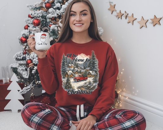 I_ll Be Home For Christmas- Full Color DTF Transfer - Friday New Releases