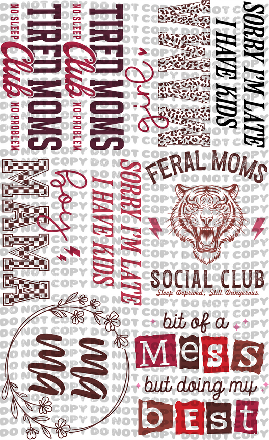 I'm a Mom - Pre-Made Gang Sheet - 24X36