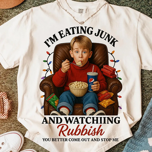 I'm Eating Junk - Full Color DTF Transfer - Christmas In July
