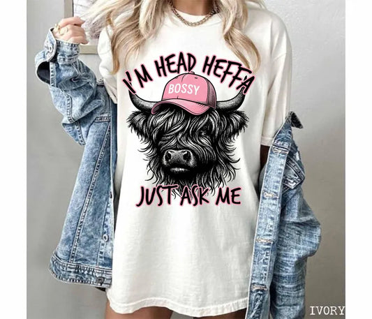 I'm Head Hefer- Full Color DTF Transfer - RTS#27