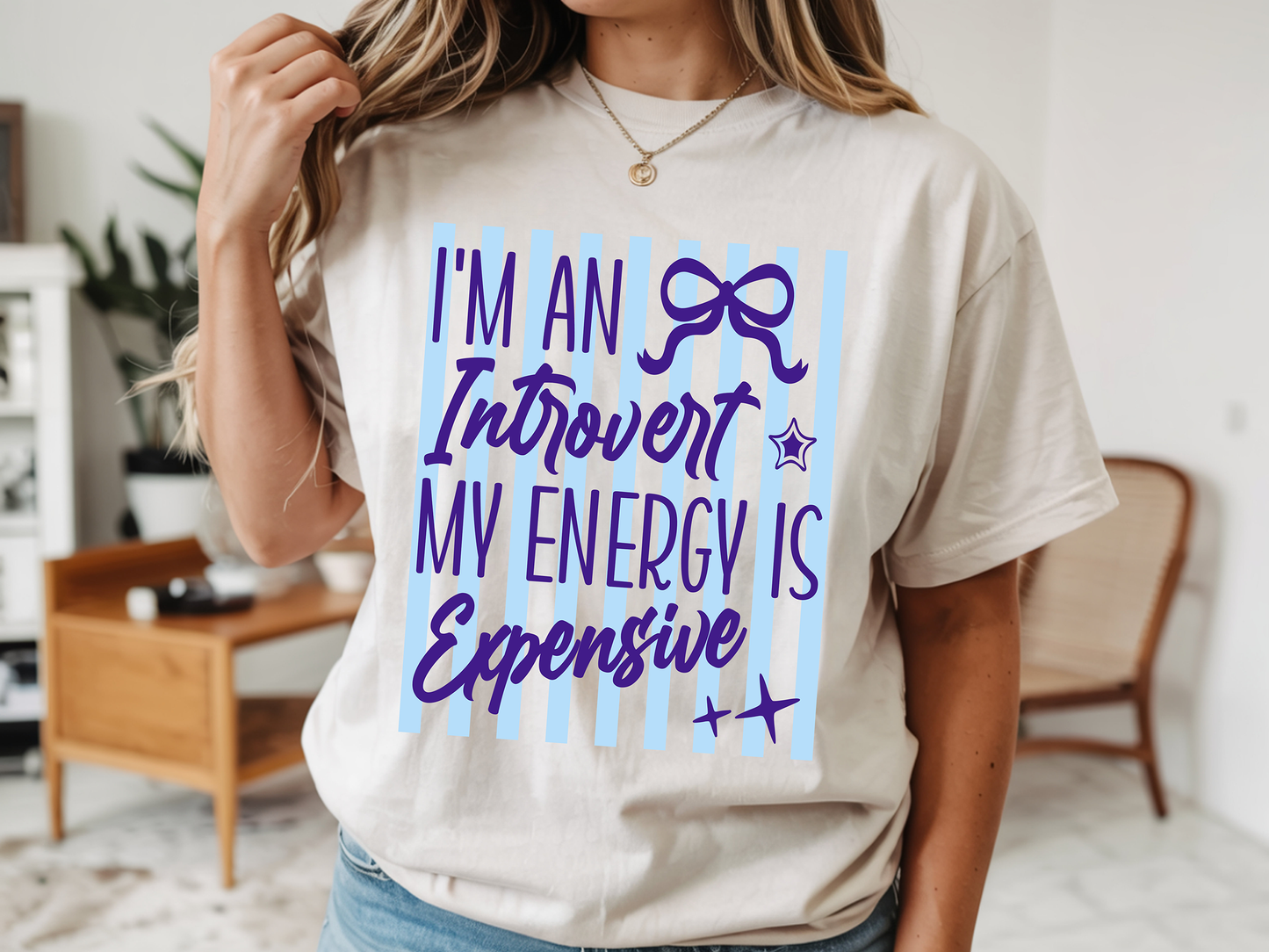 I'm An Introvert - Full Color - DTF Transfer - WHOLESALE
