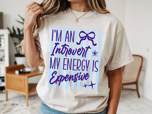 I'm An Introvert - Full Color - DTF Transfer - WHOLESALE