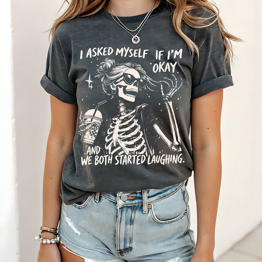 I asked myself - Full Color DTF Transfer -2-5 Business Days