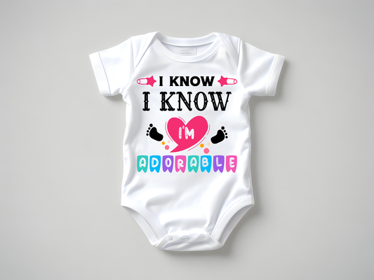 I Know-Baby- DTF TRANSFER -PREORDER