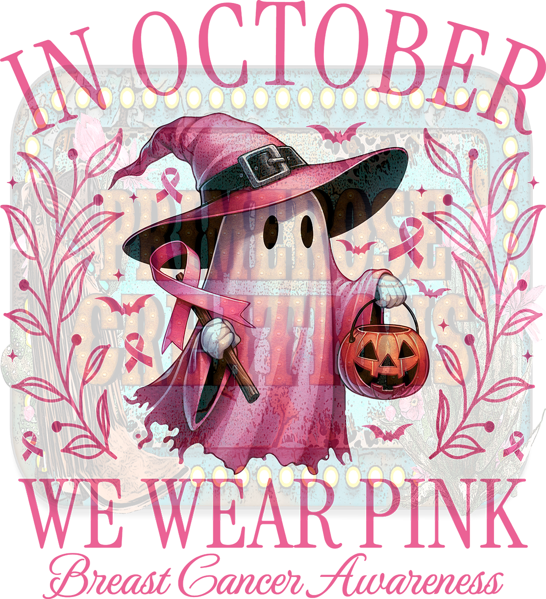 In October We Wear Pink Ghostie With Pocket