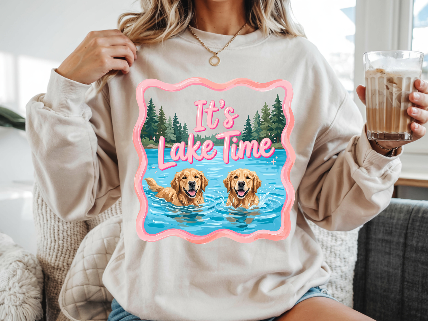 It's Lake Time - Full Color - DTF Transfer - WHOLESALE