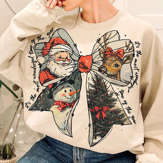 It's The Most Wonderful Time Collage - Full Color DTF Transfer - Christmas In July