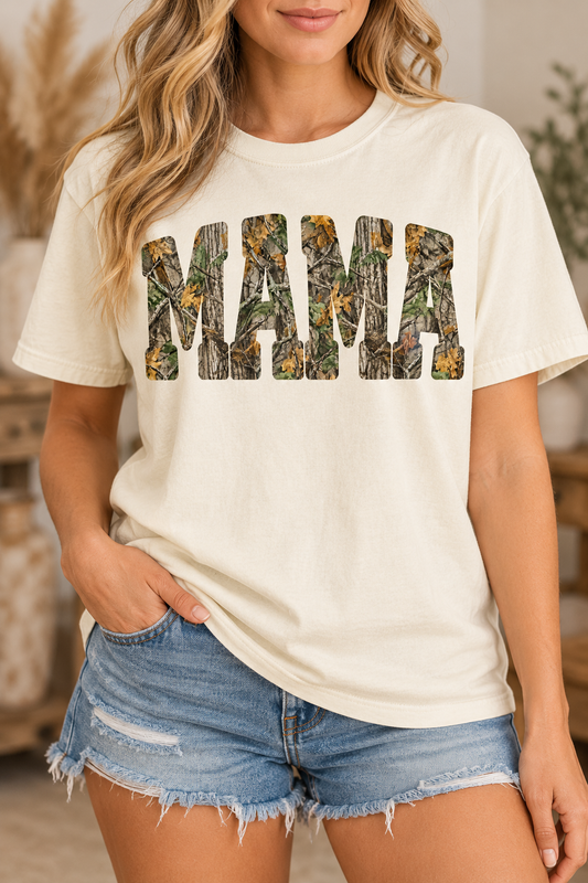 Camo Mama - DTF Transfer - 2 to 5 business days