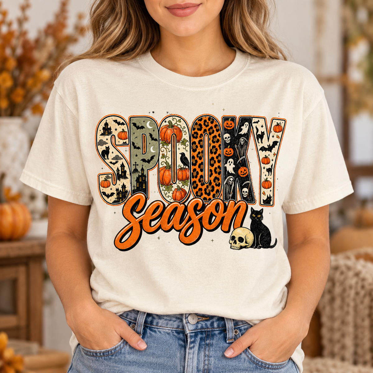 Halloween Spooky Season- Full Color DTF TRANSFER