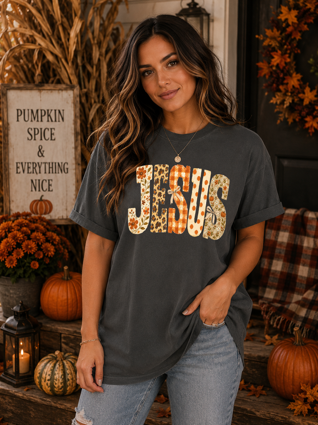 Jesus Fall - Full Color DTF Transfer - Grab It Tuesday