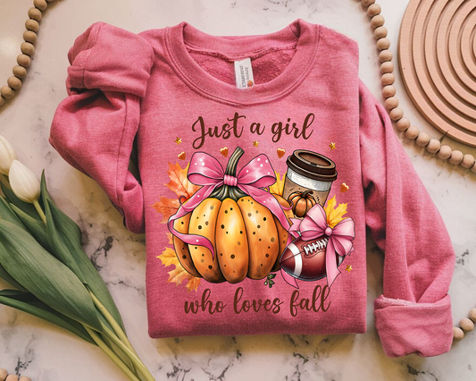 Just a girl who loves fall-Full Color- DTF Transfer