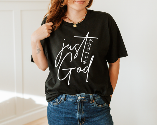 Just GOD 2 White -Single Color-DTF TRANSFER- 2-5 Business Days