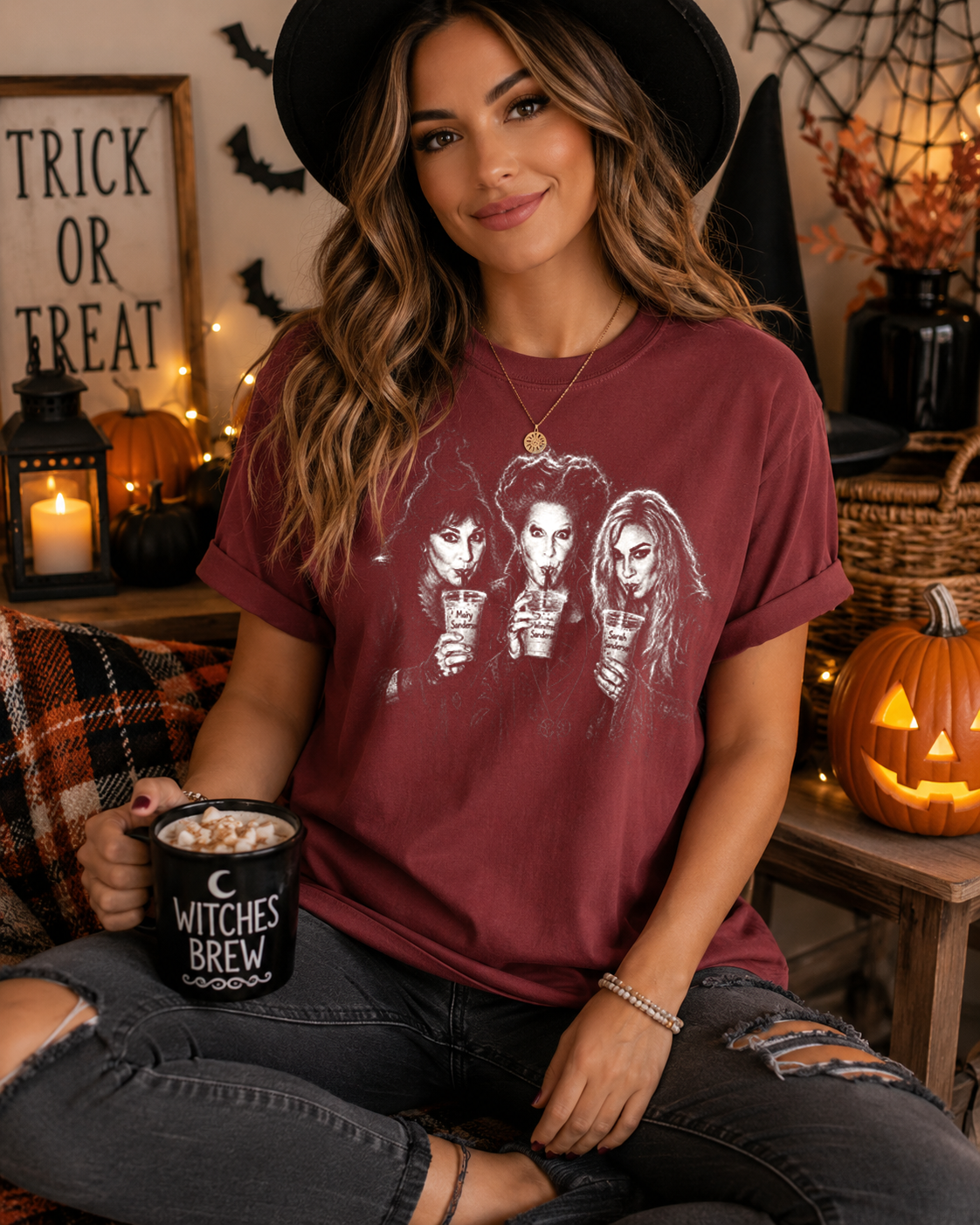 Just Here For The HP Tea - Comfort Colors - DTF - T-Shirt
