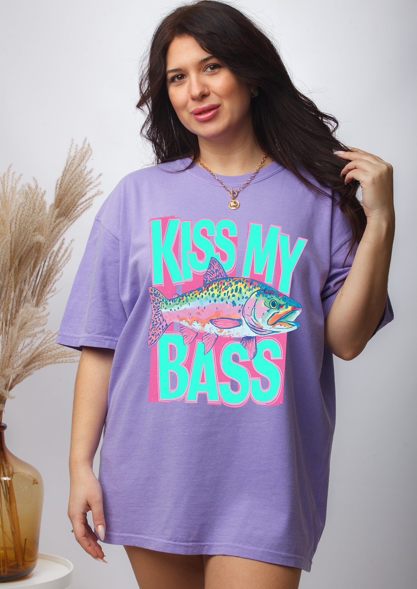 Kiss My Bass - Full Color - DTF Transfer - Flash Grab Friday