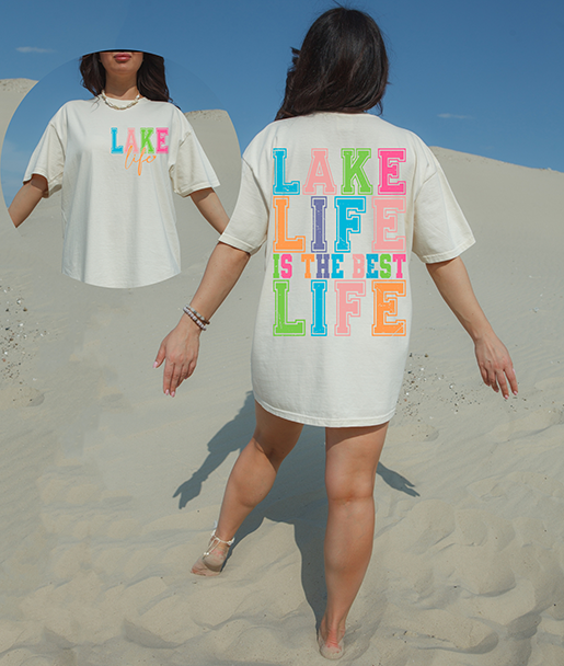 Lake Life - W/ Pocket - Full Color DTF Transfer - 7