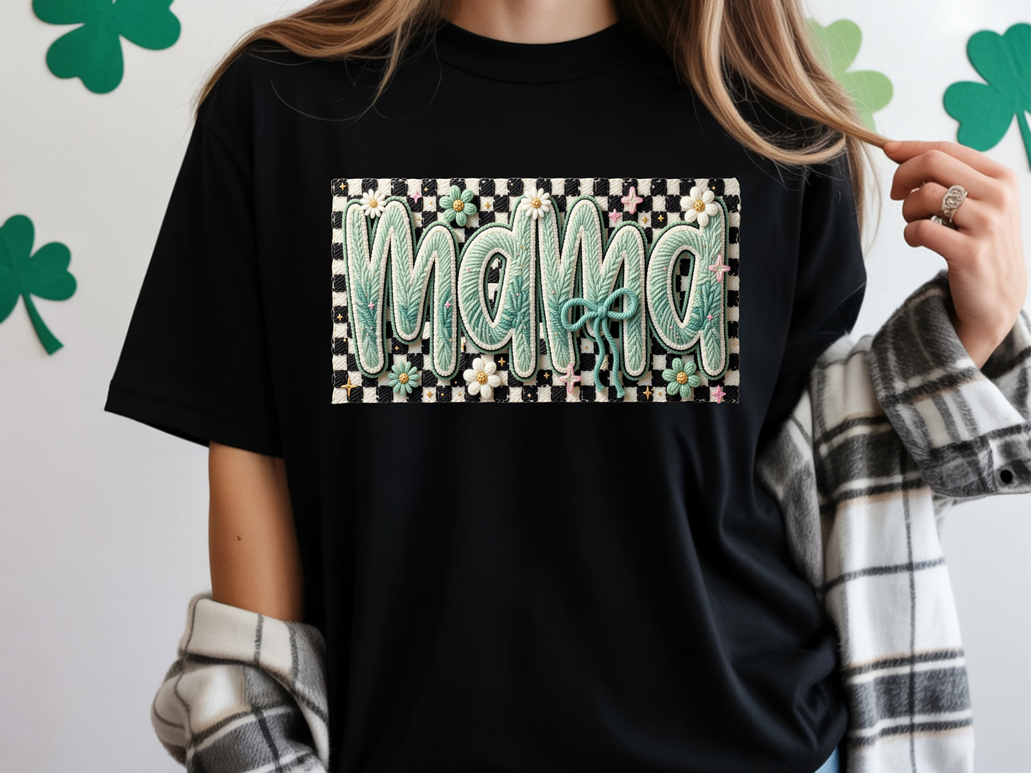 Latch Hook Checkered Mama - DTF Transfer - Friday New Releases