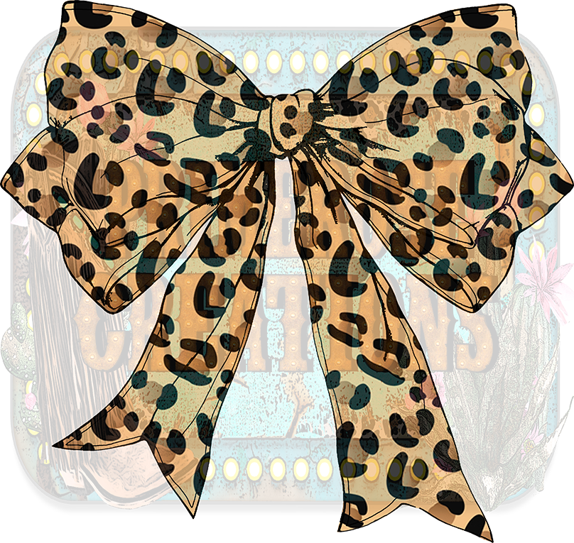 Leopard Coquette Bow