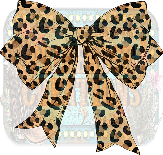 Leopard Coquette Bow