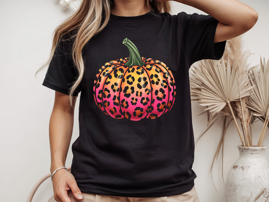 Leopard Pumpkin - Full Color - DTF Transfer - 2-5 Business Days