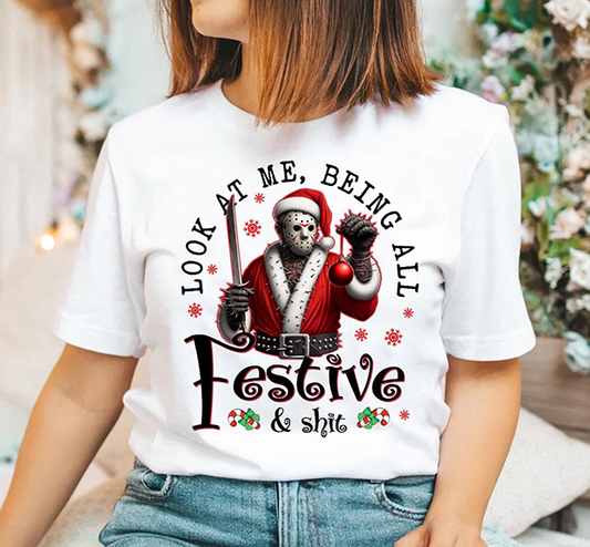 Look At Me - Full Color DTF Transfer - Christmas In July