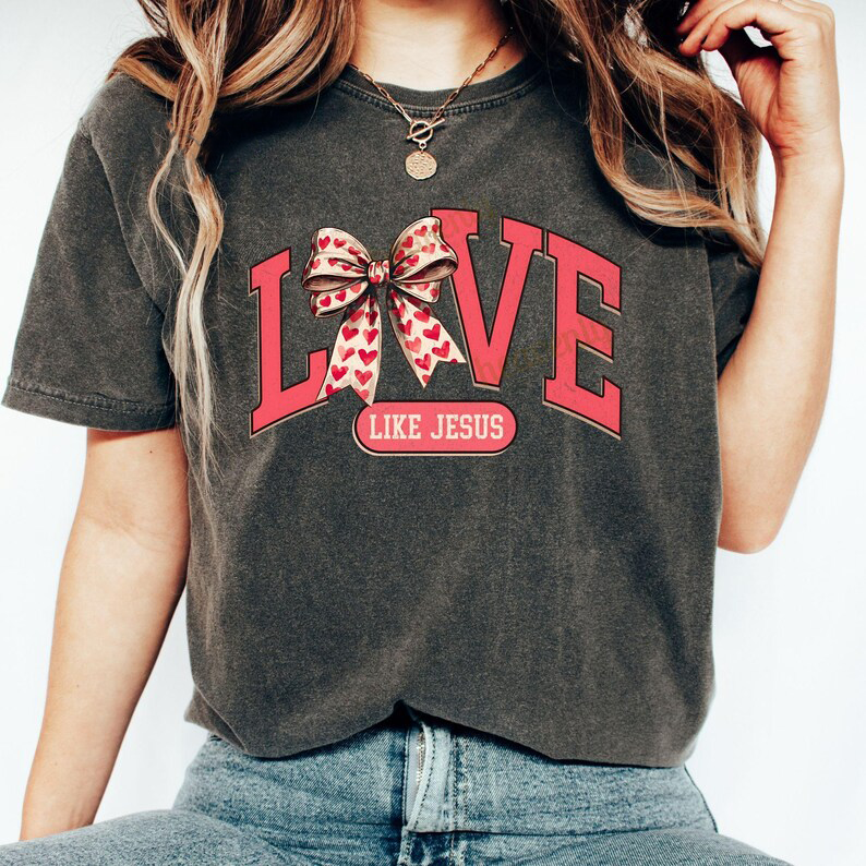 Love Like Jesus Coquette Bow -