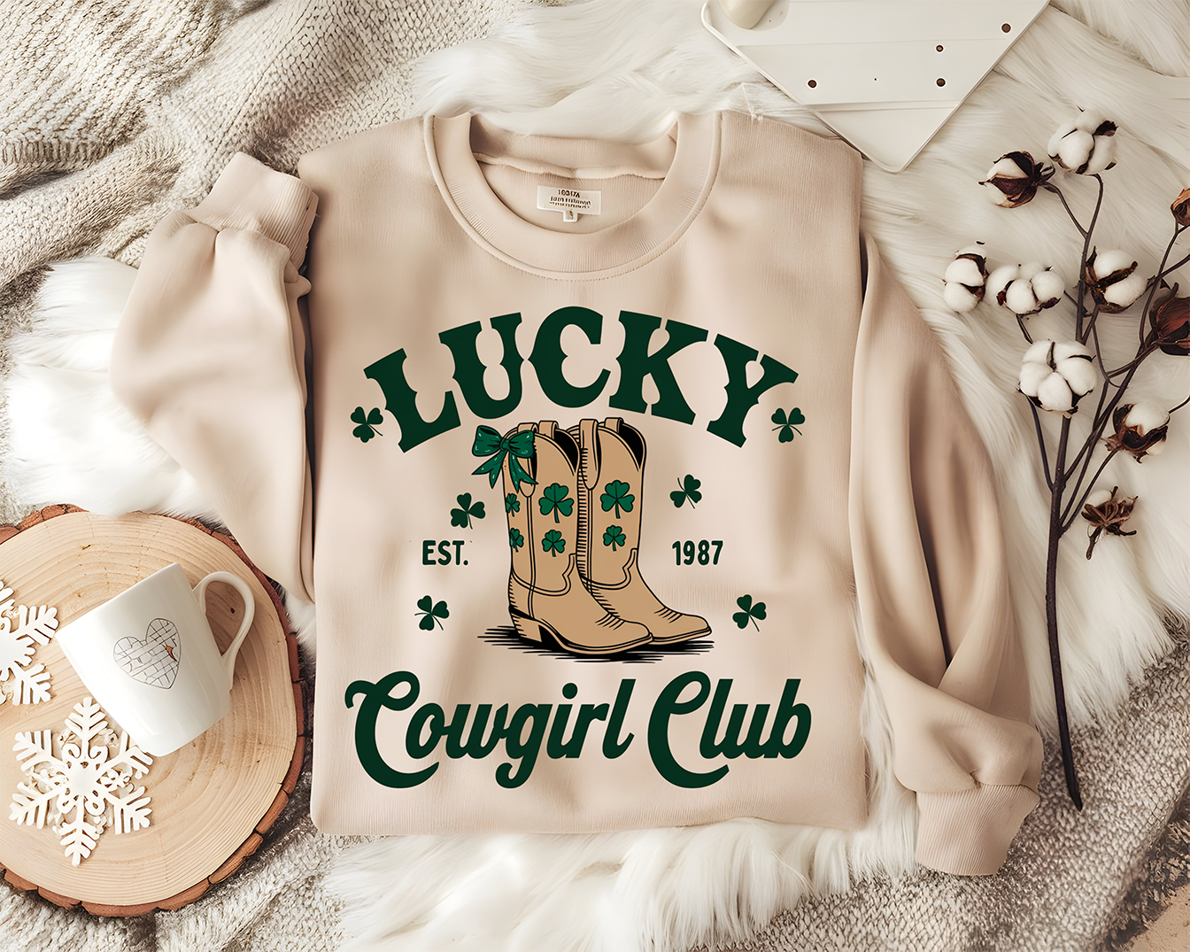 LUCKY COWGIRL - DTF TRANSFER