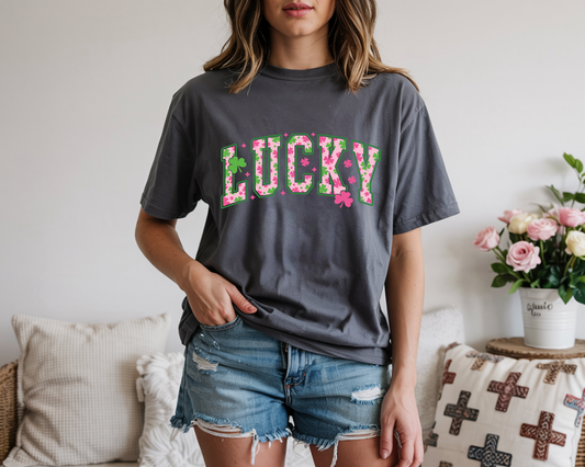 Lucky Pink-Youth-Full Color-DTF Transfer-2-5 Business Days